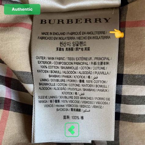 authentic burberry london tag|burberry trench authenticity check.